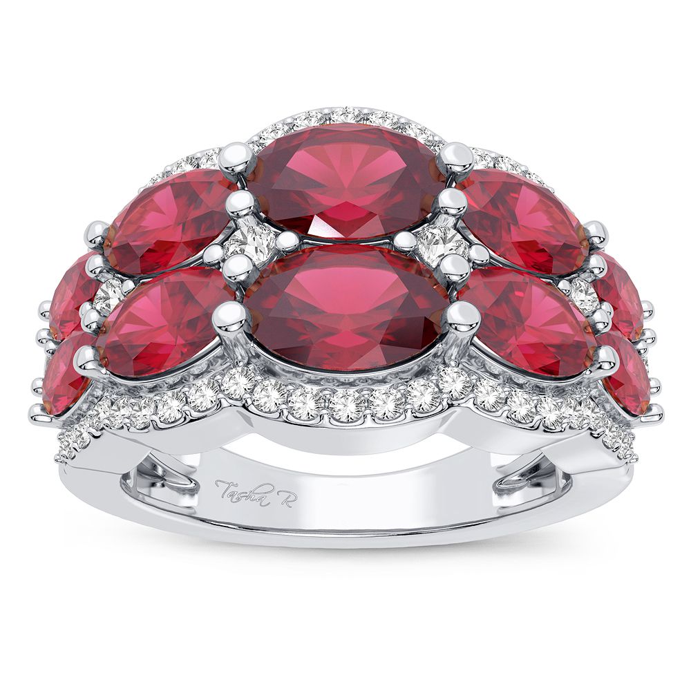 0.33 ct Ruby & Diamond Ring in 14K Gold