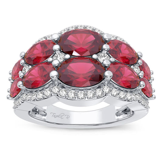 0.33 ct Ruby & Diamond Ring in 14K Gold