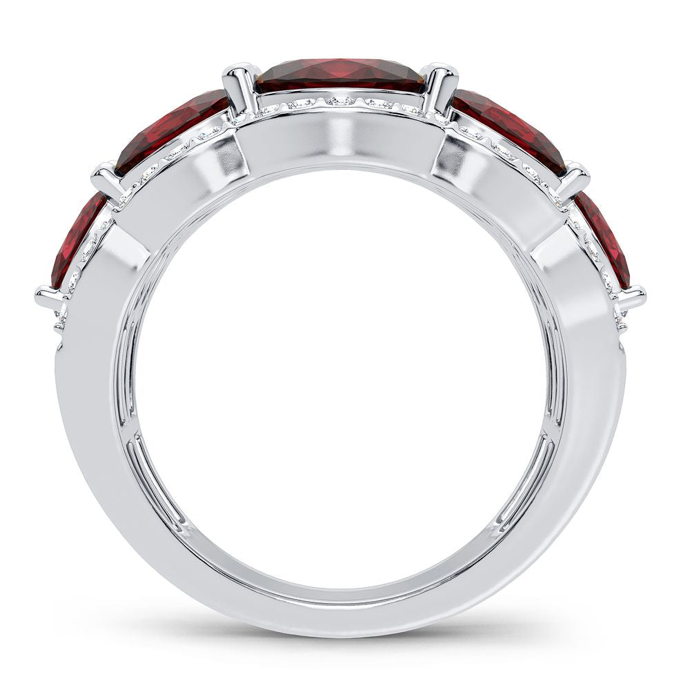 0.33 ct Ruby & Diamond Ring in 14K Gold