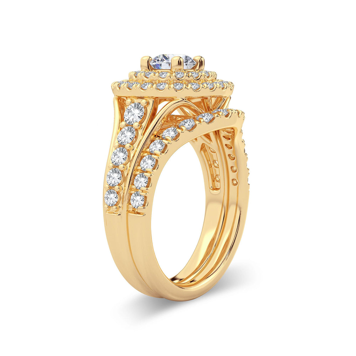 2.00 ct Diamond Bridal Ring in 14K Gold