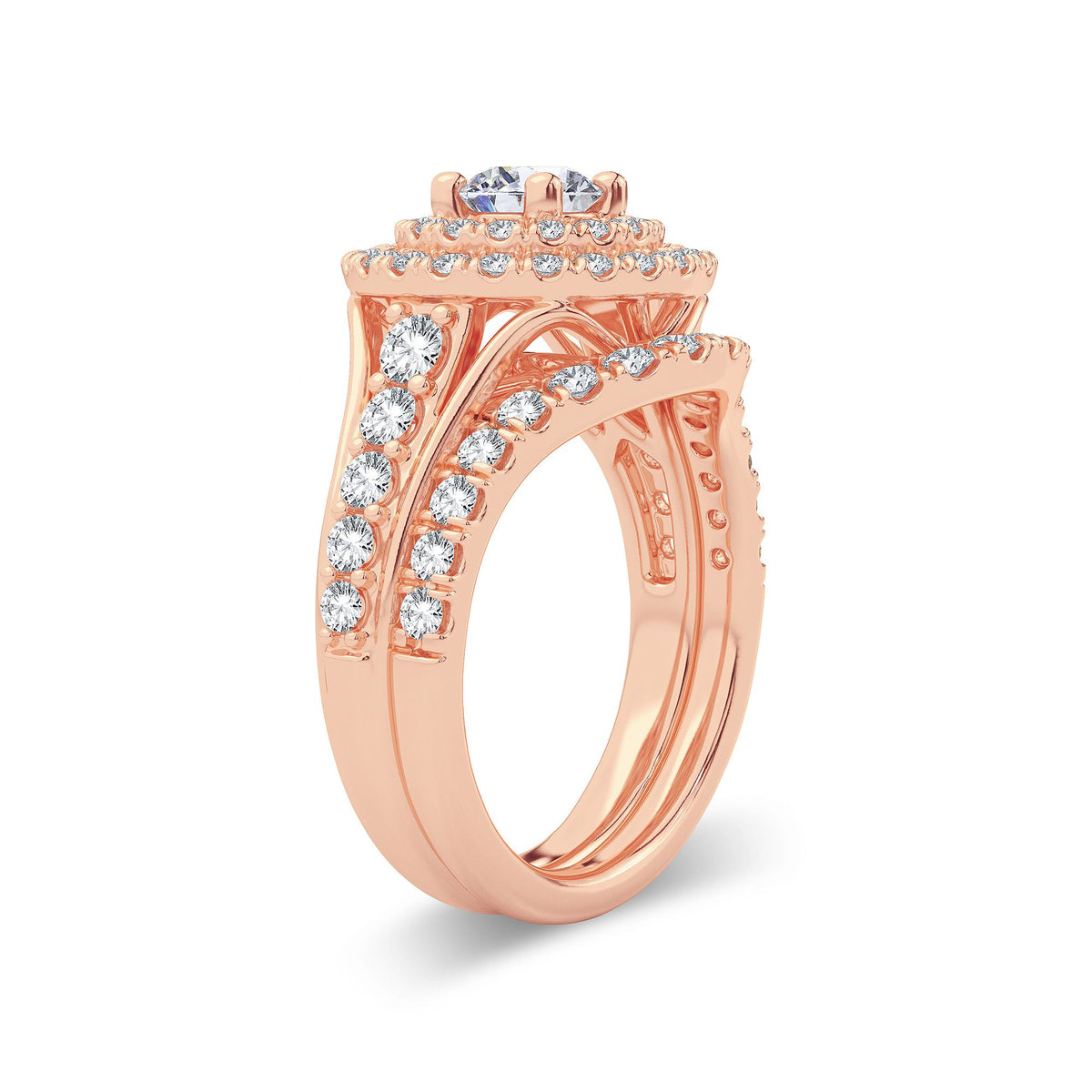 2.00 ct Diamond Bridal Ring in 14K Gold