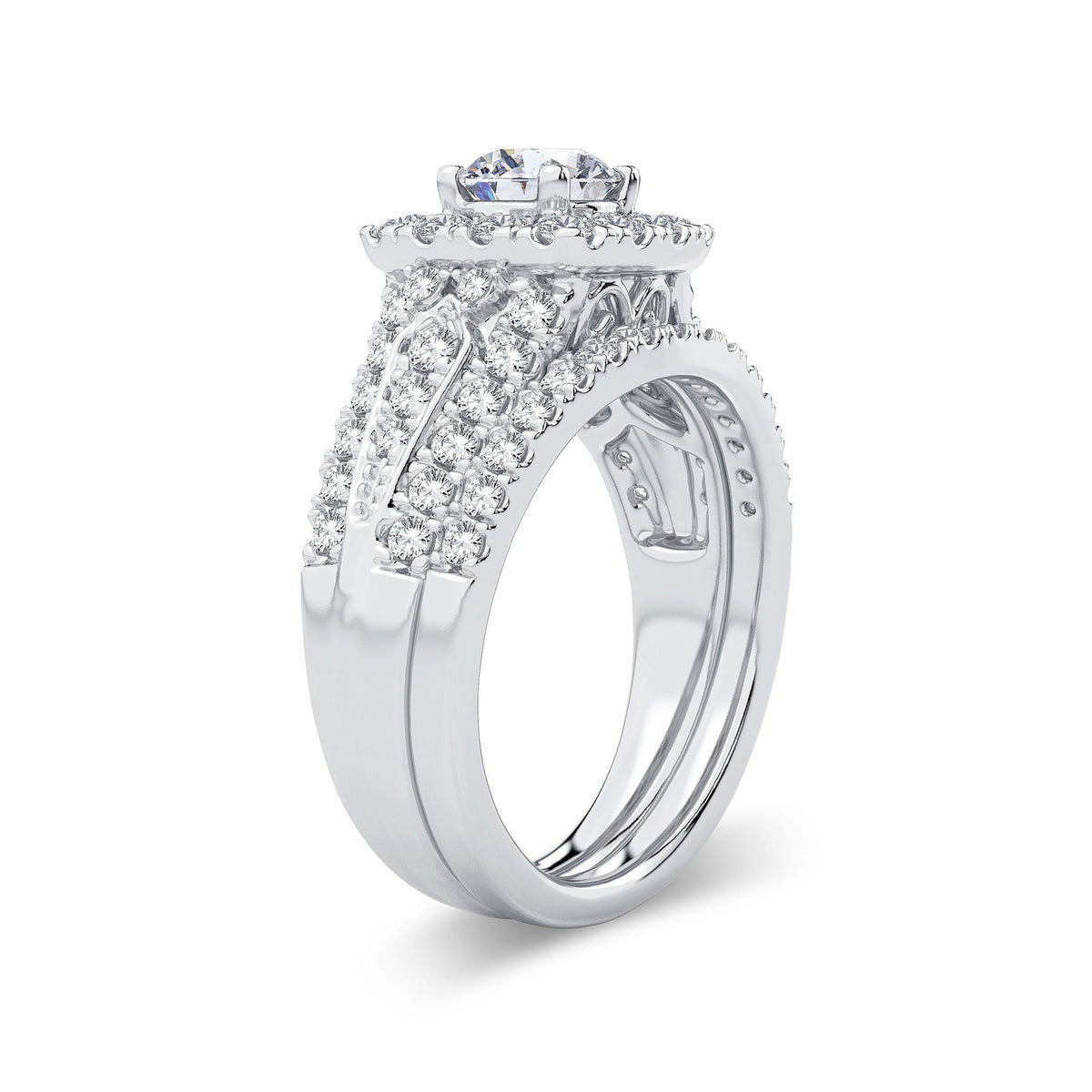 2.00 ct Diamond Bridal Ring in 14K Gold