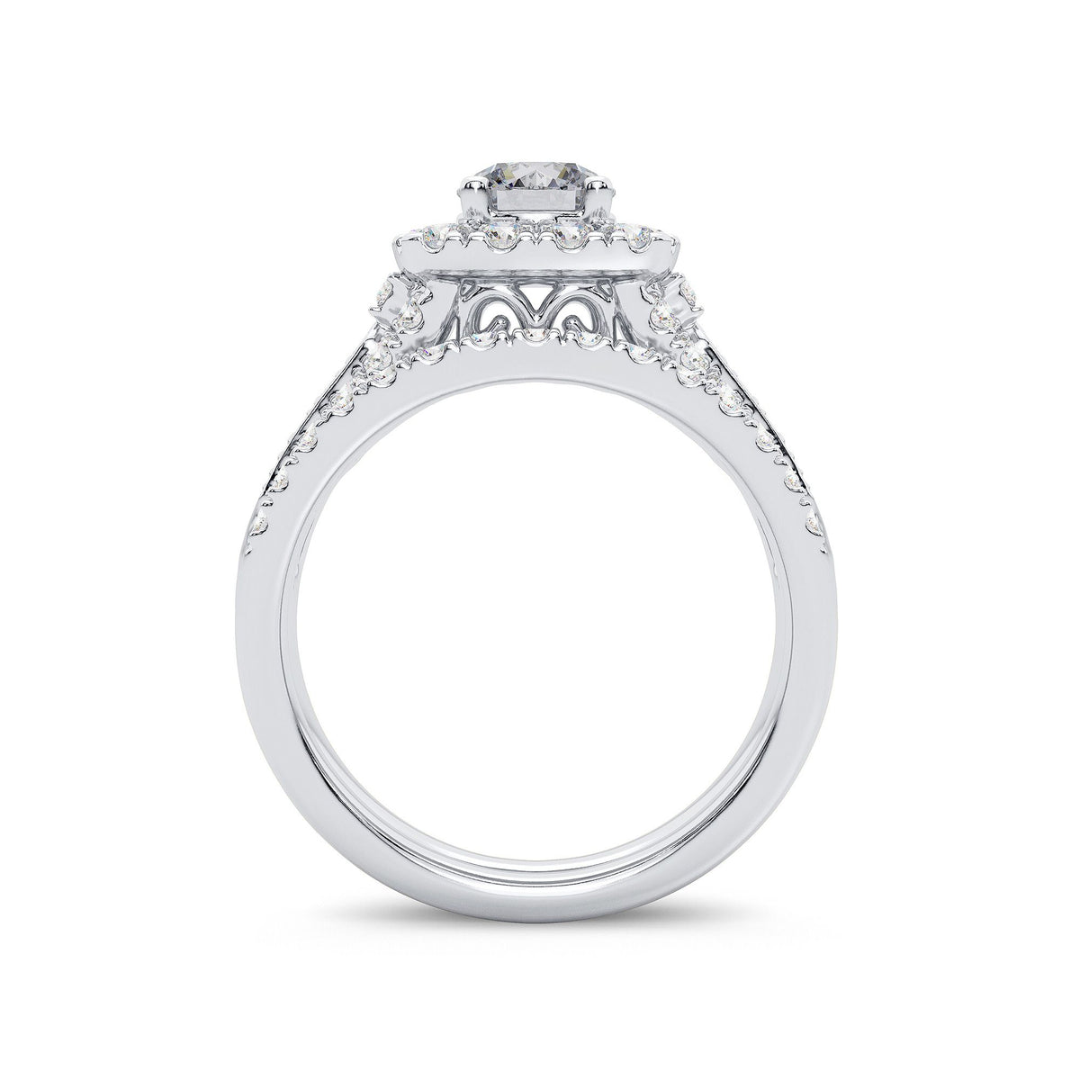 2.00 ct Diamond Bridal Ring in 14K Gold