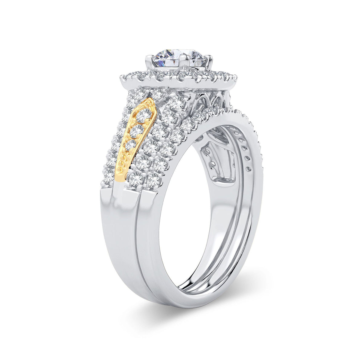 2.00 ct Diamond Bridal Ring in 14K Gold