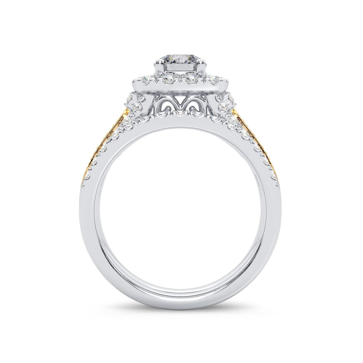 2.00 ct Diamond Bridal Ring in 14K Gold