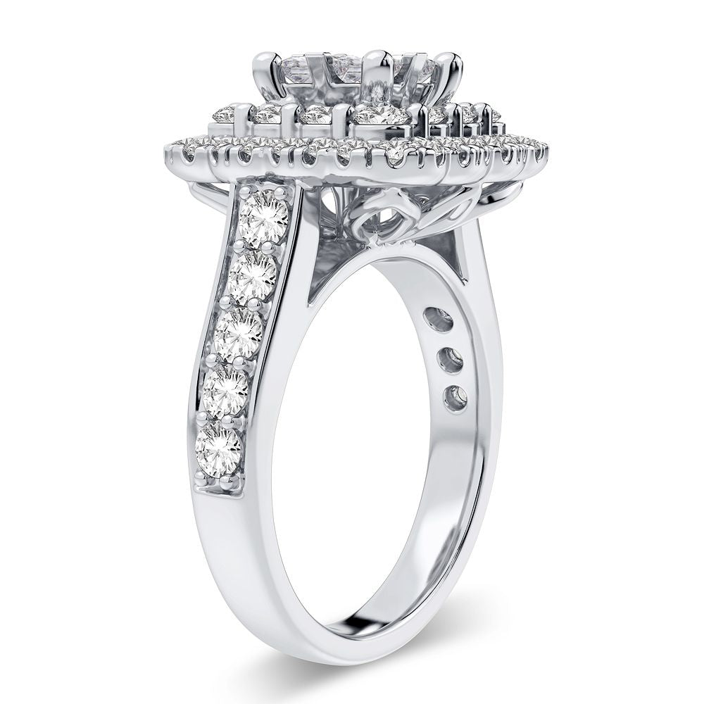 2.00 ct Diamond Bridal Ring in 14K Gold