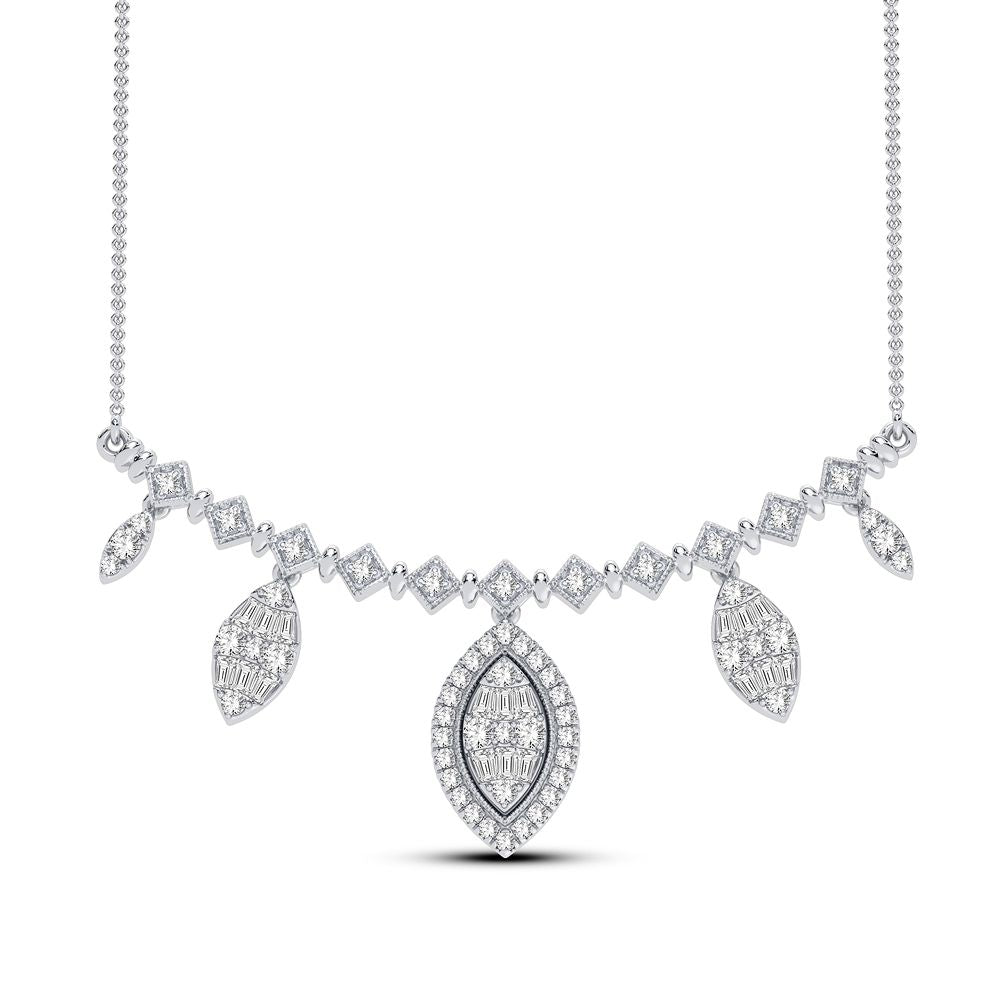 0.83 ct Diamond Necklace in 14K Gold