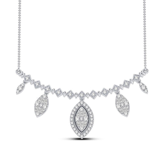 0.83 ct Diamond Necklace in 14K Gold