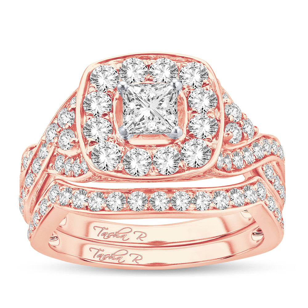 2.00 ct Diamond Bridal Ring in 14K Gold