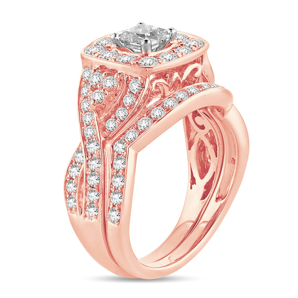 2.00 ct Diamond Bridal Ring in 14K Gold