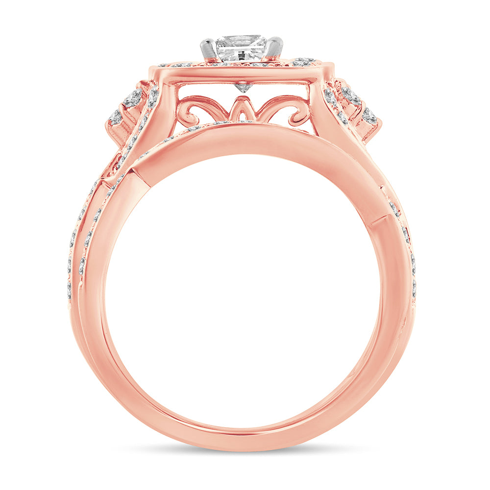 2.00 ct Diamond Bridal Ring in 14K Gold