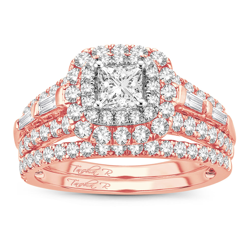 2.00 ct Diamond Bridal Ring in 14K Gold