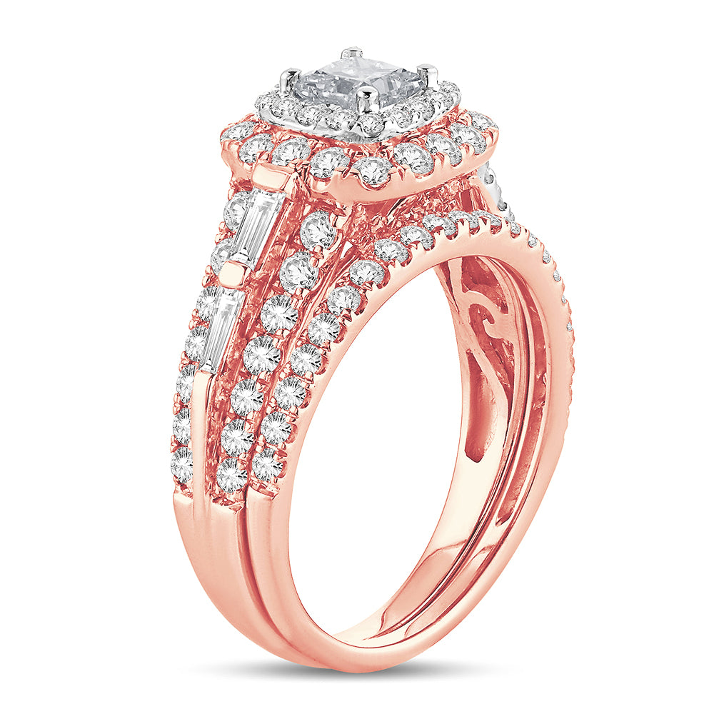 2.00 ct Diamond Bridal Ring in 14K Gold