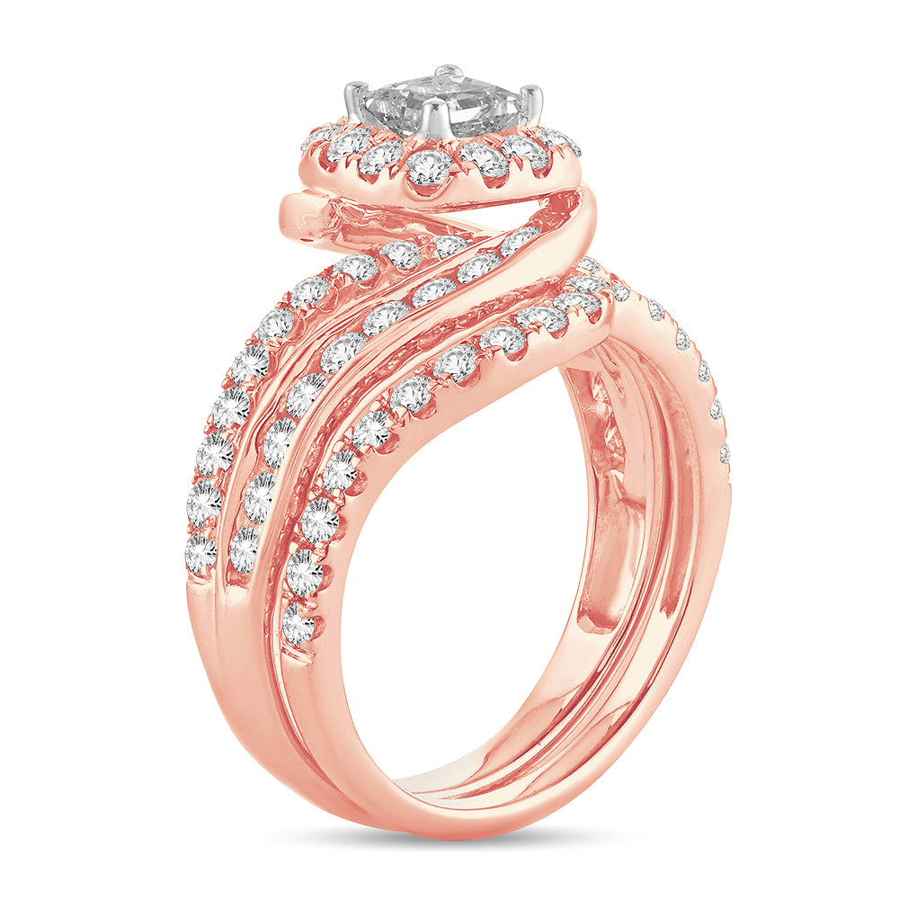 2.00 ct Diamond Bridal Ring in 14K Gold