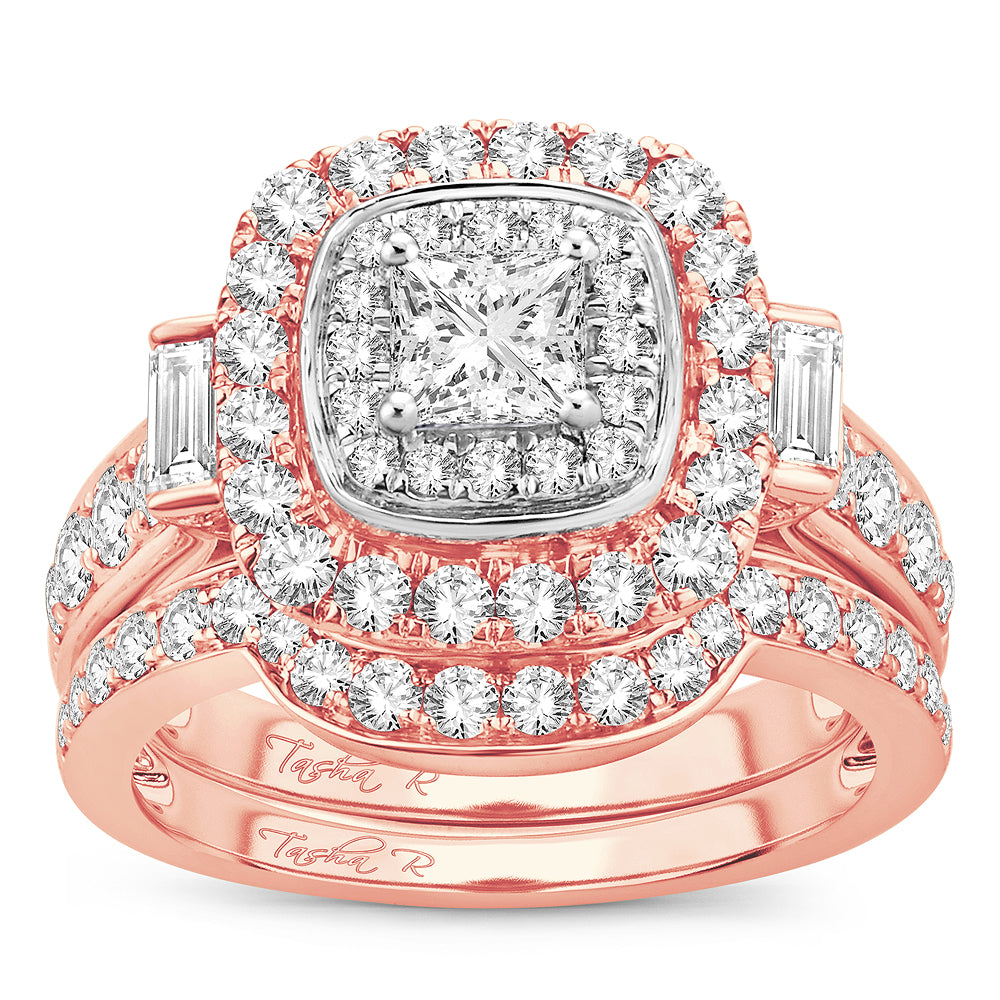 2.00 ct Diamond Bridal Ring in 14K Gold