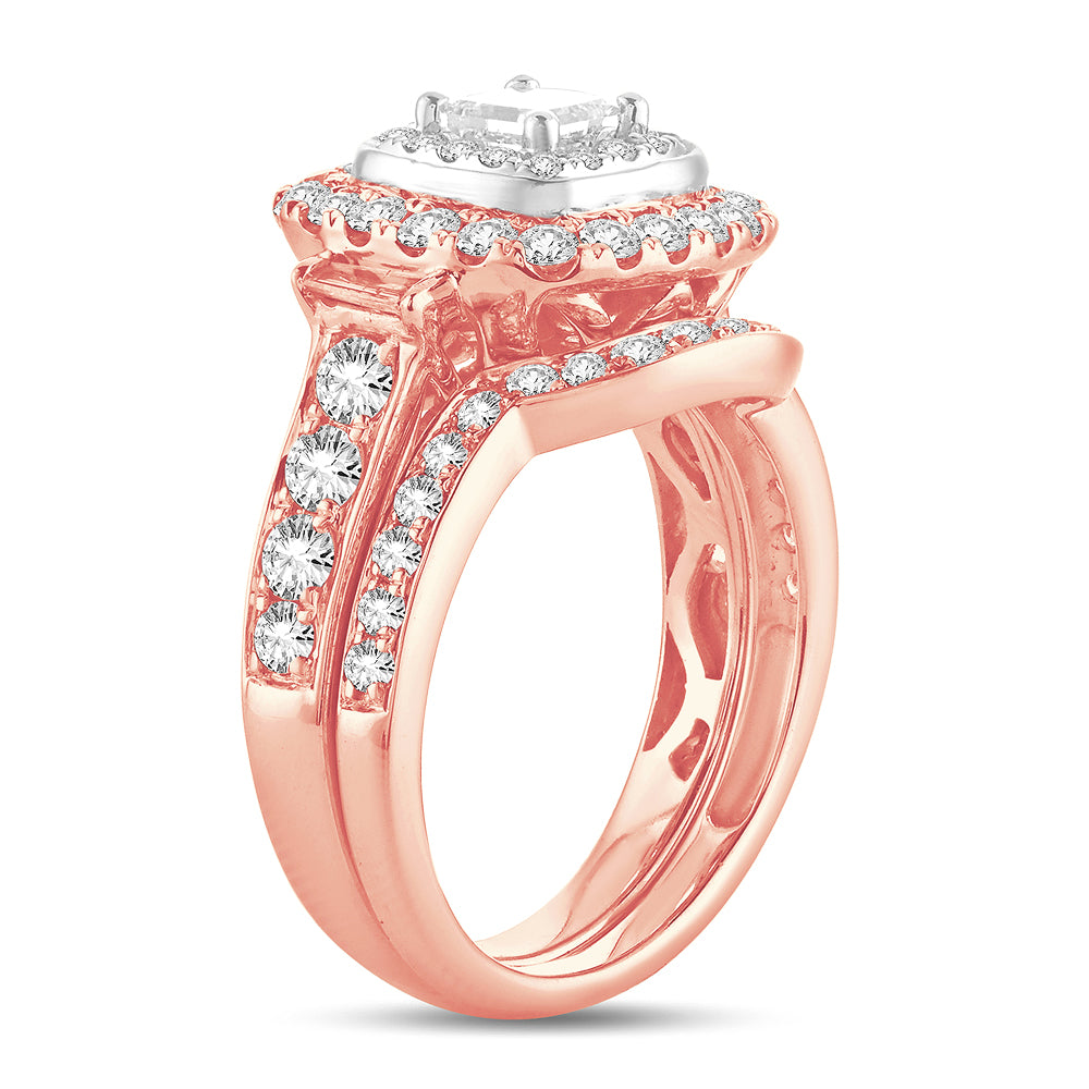 2.00 ct Diamond Bridal Ring in 14K Gold