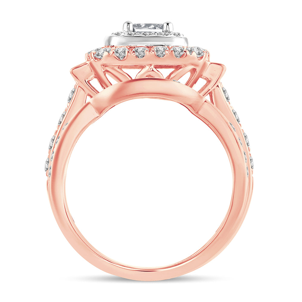 2.00 ct Diamond Bridal Ring in 14K Gold
