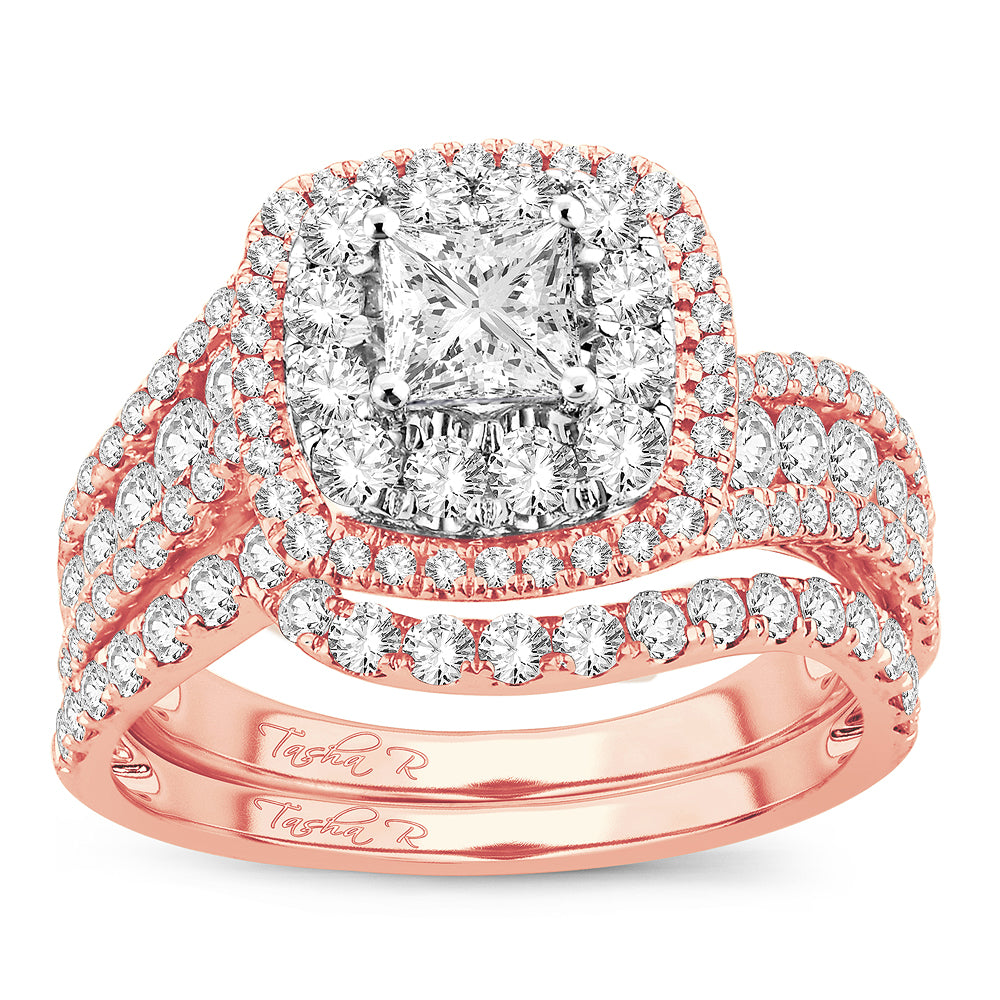 2.00 ct Diamond Bridal Ring in 14K Gold