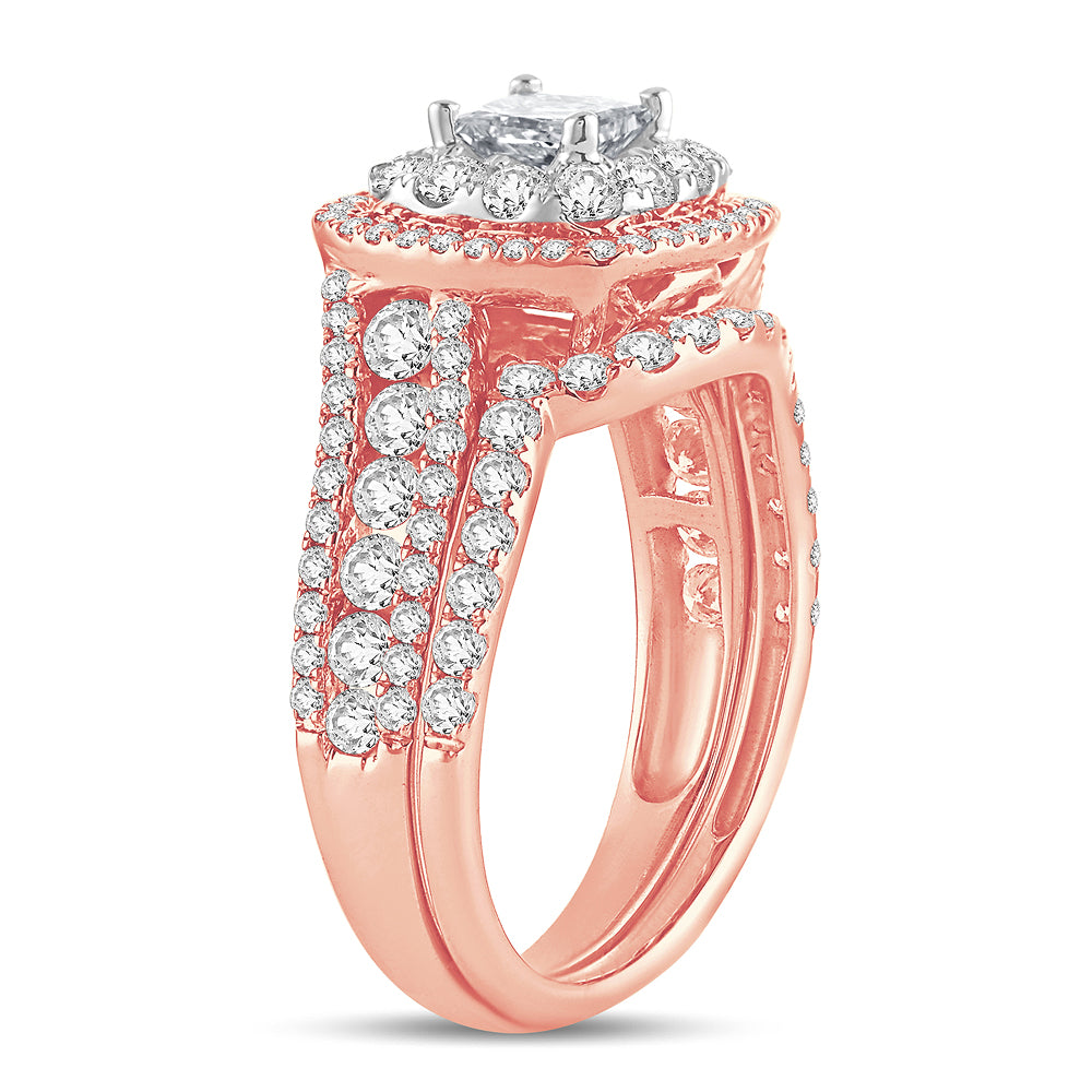 2.00 ct Diamond Bridal Ring in 14K Gold