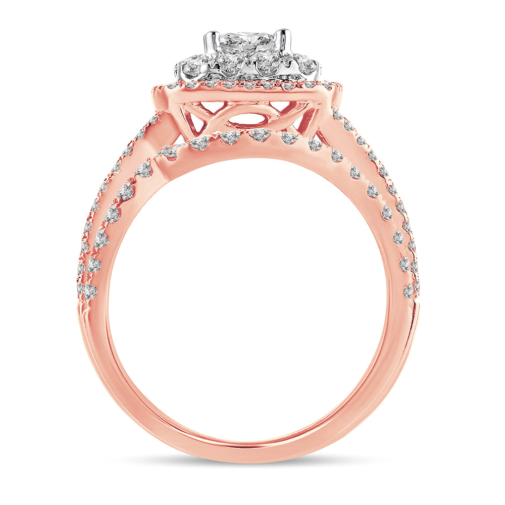 2.00 ct Diamond Bridal Ring in 14K Gold