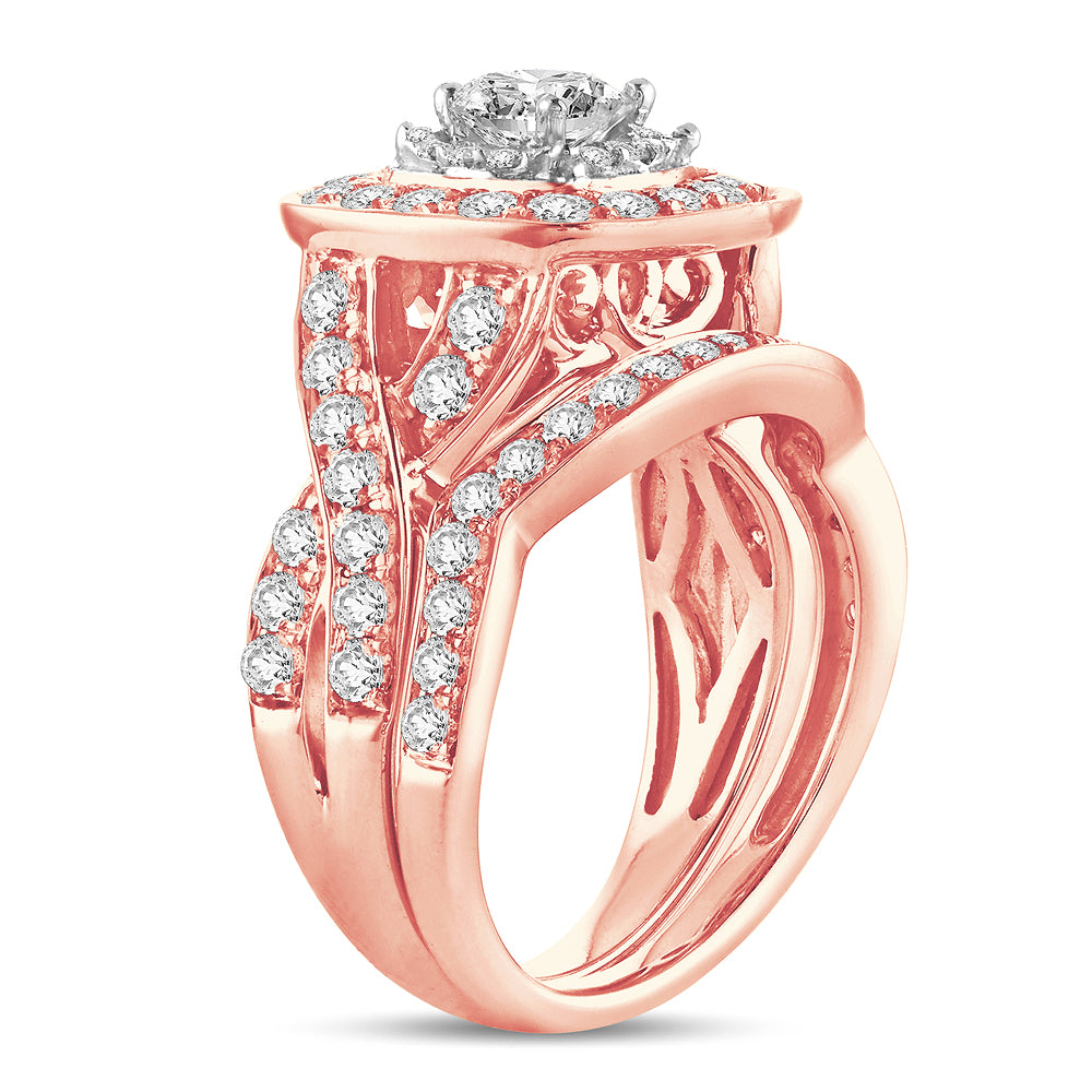 2.00 ct Diamond Bridal Ring in 14K Gold