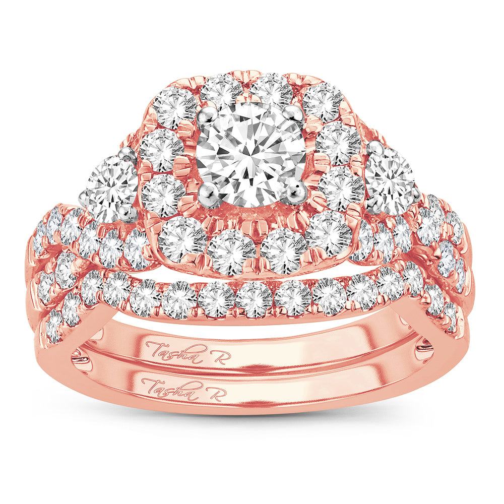 2.00 ct Diamond Bridal Ring in 14K Gold