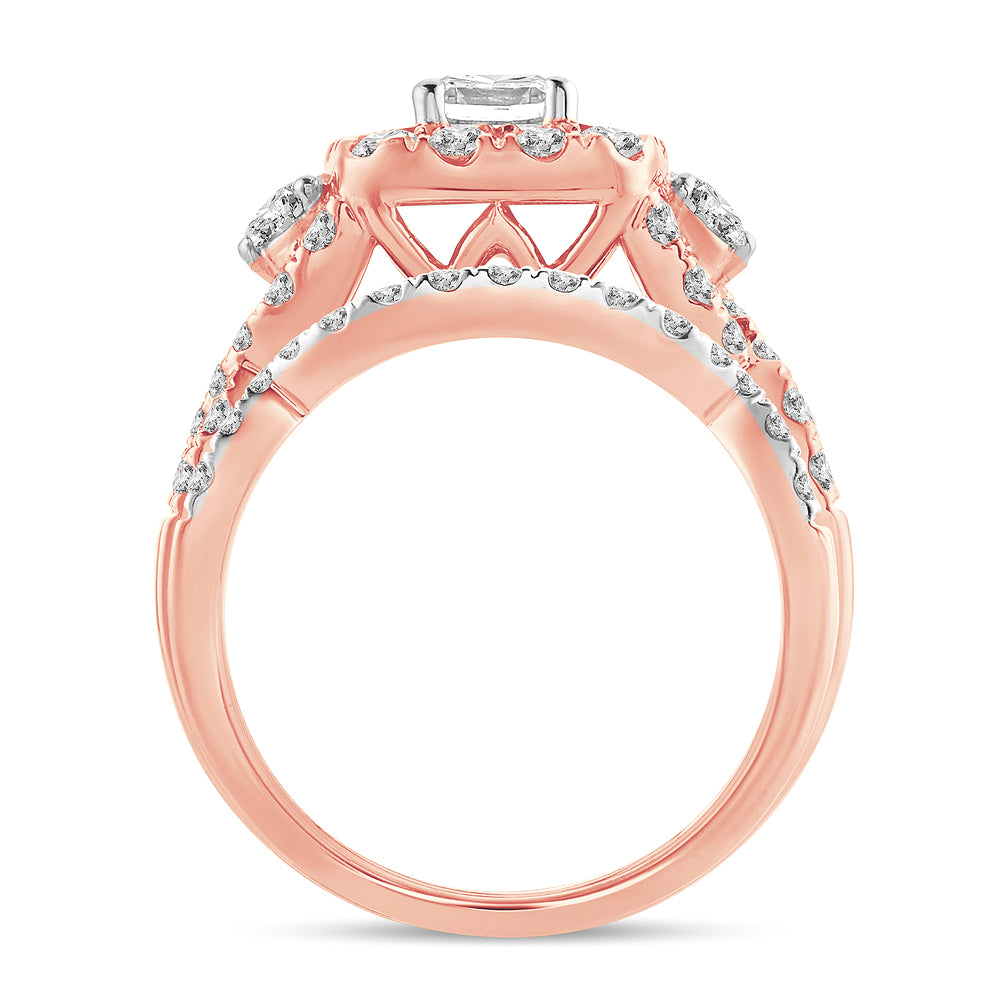 2.00 ct Diamond Bridal Ring in 14K Gold