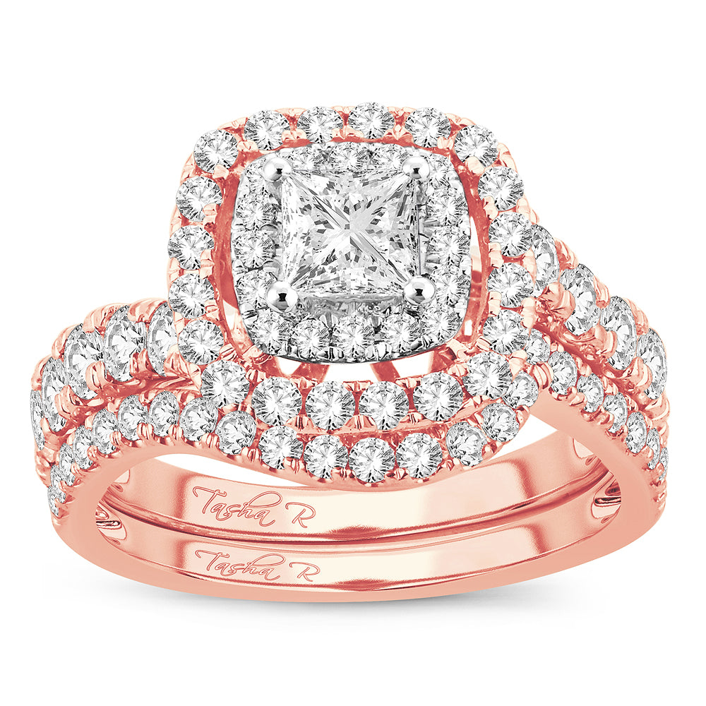 2.00 ct Diamond Bridal Ring in 14K Gold