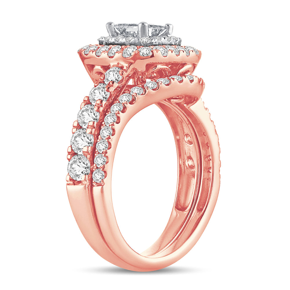 2.00 ct Diamond Bridal Ring in 14K Gold