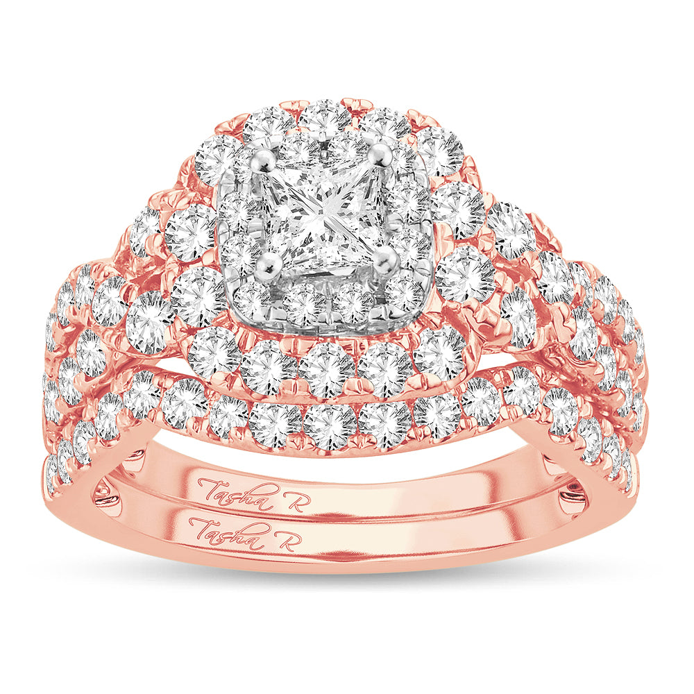 2.00 ct Diamond Bridal Ring in 14K Gold