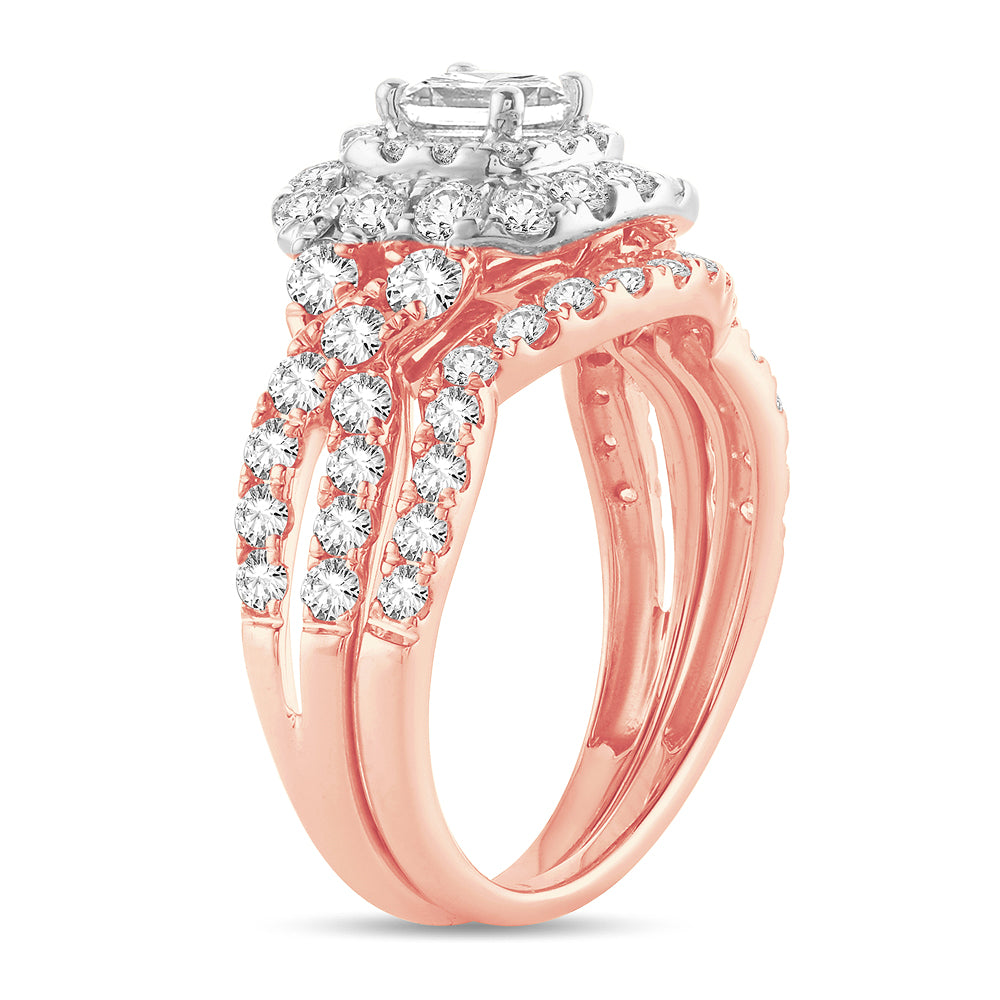 2.00 ct Diamond Bridal Ring in 14K Gold