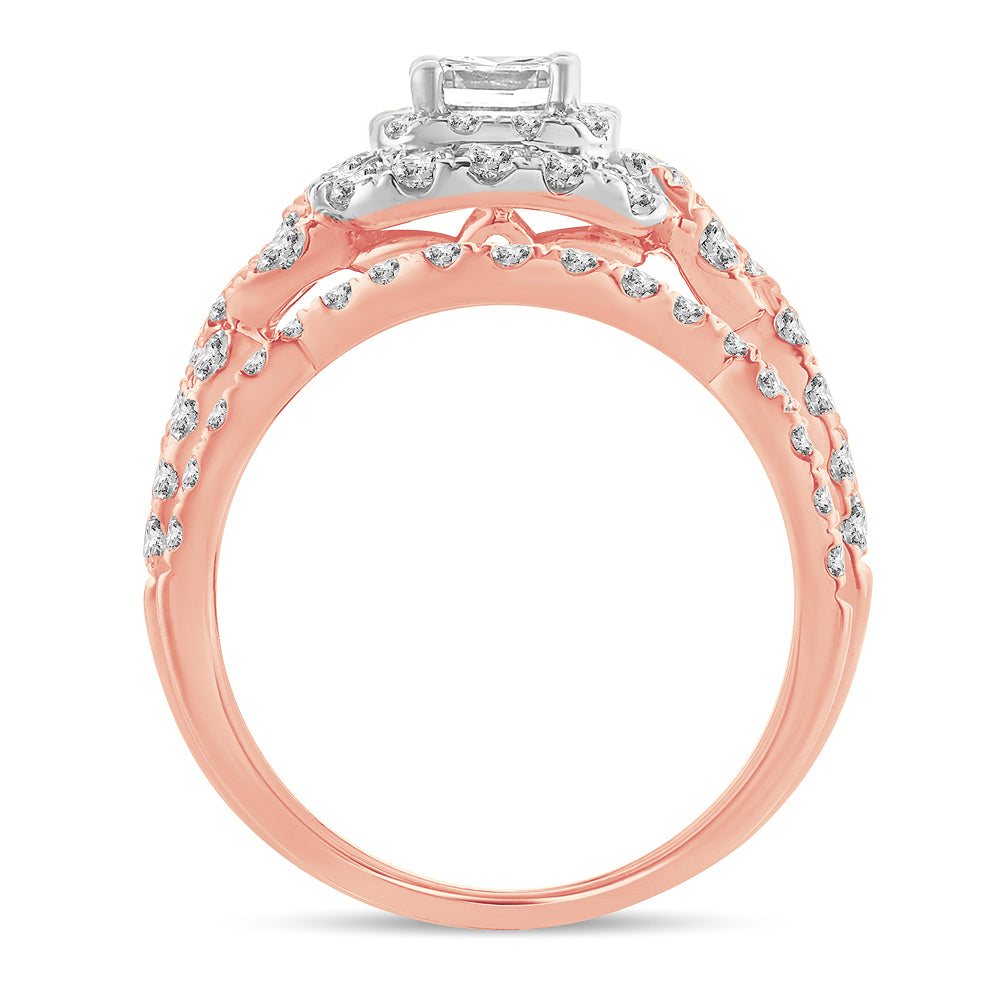 2.00 ct Diamond Bridal Ring in 14K Gold