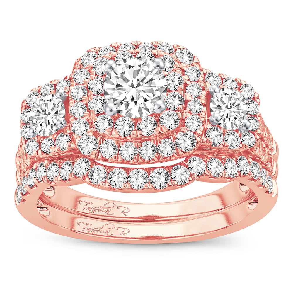2.00 ct Diamond Bridal Ring in 14K Gold