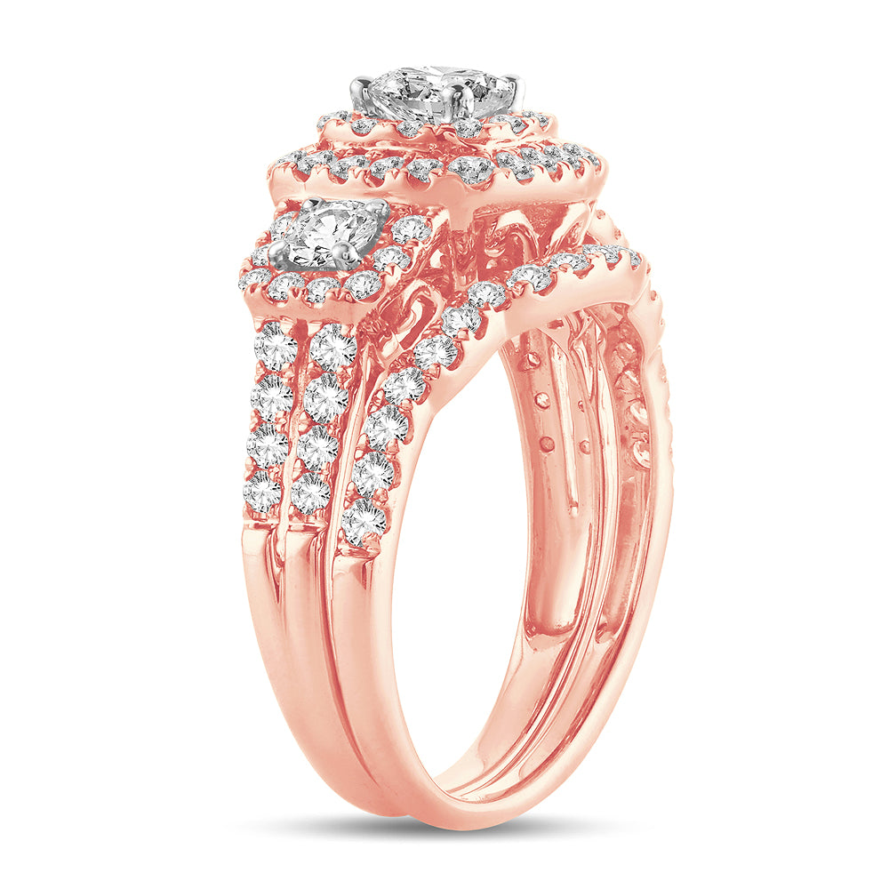 2.00 ct Diamond Bridal Ring in 14K Gold