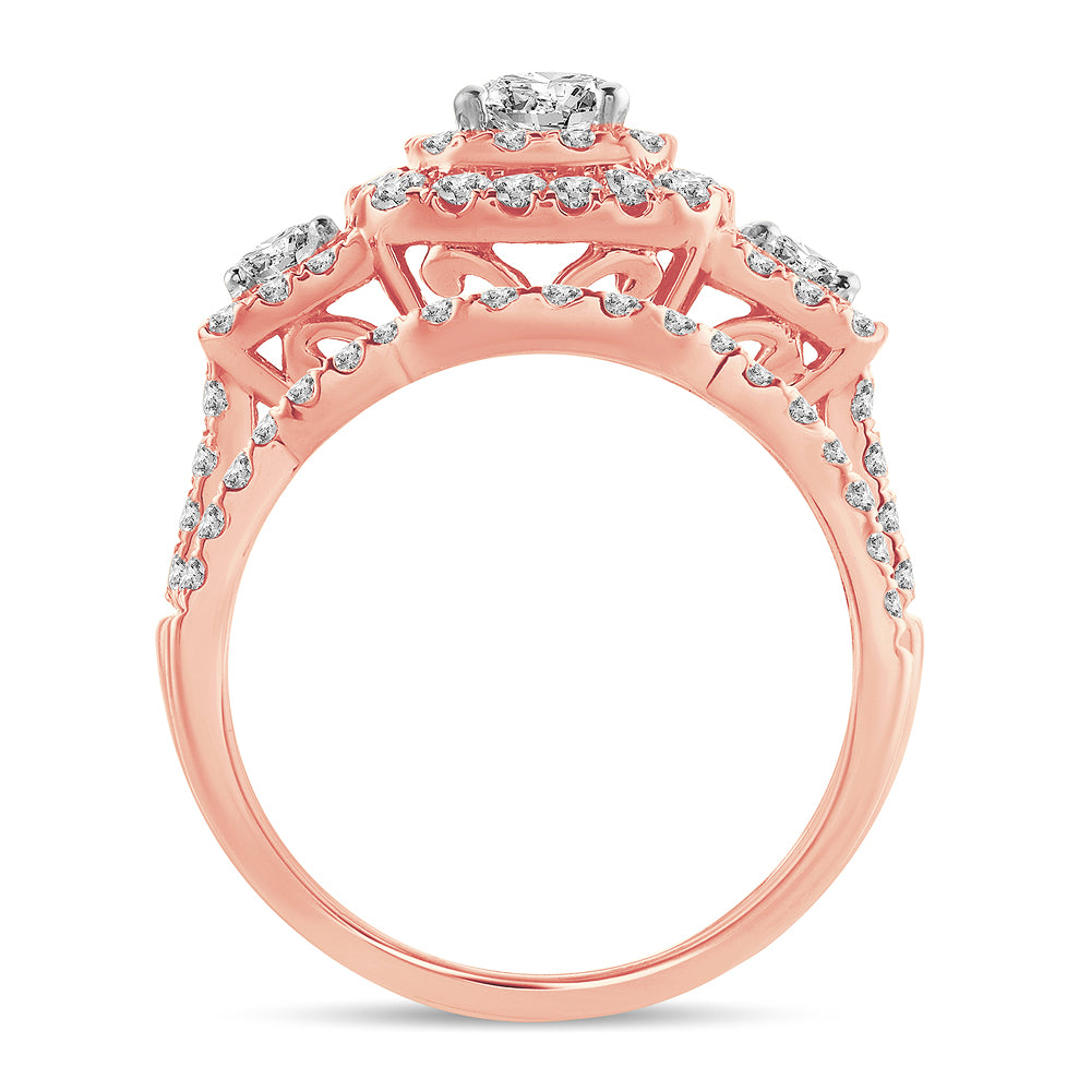 2.00 ct Diamond Bridal Ring in 14K Gold