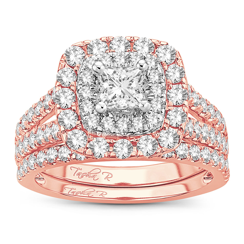 2.00 ct Diamond Bridal Ring in 14K Gold
