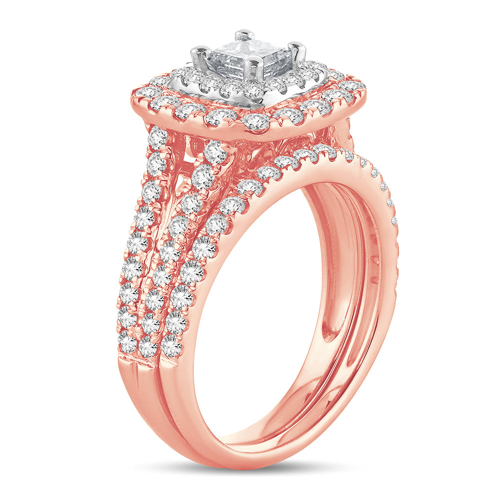2.00 ct Diamond Bridal Ring in 14K Gold