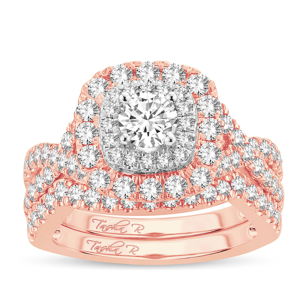 2.00 ct Diamond Bridal Ring in 14K Gold