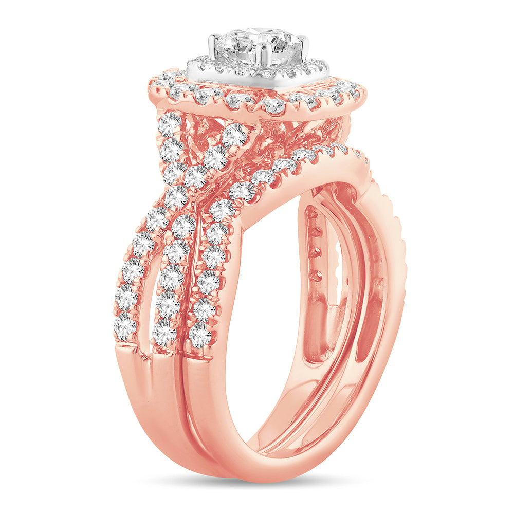 2.00 ct Diamond Bridal Ring in 14K Gold