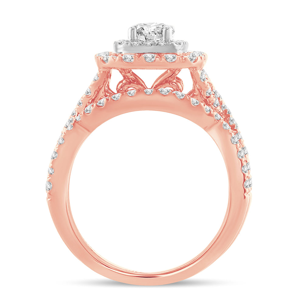 2.00 ct Diamond Bridal Ring in 14K Gold