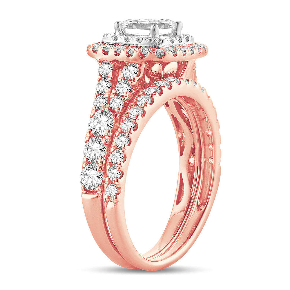 2.00 ct Diamond Bridal Ring in 14K Gold