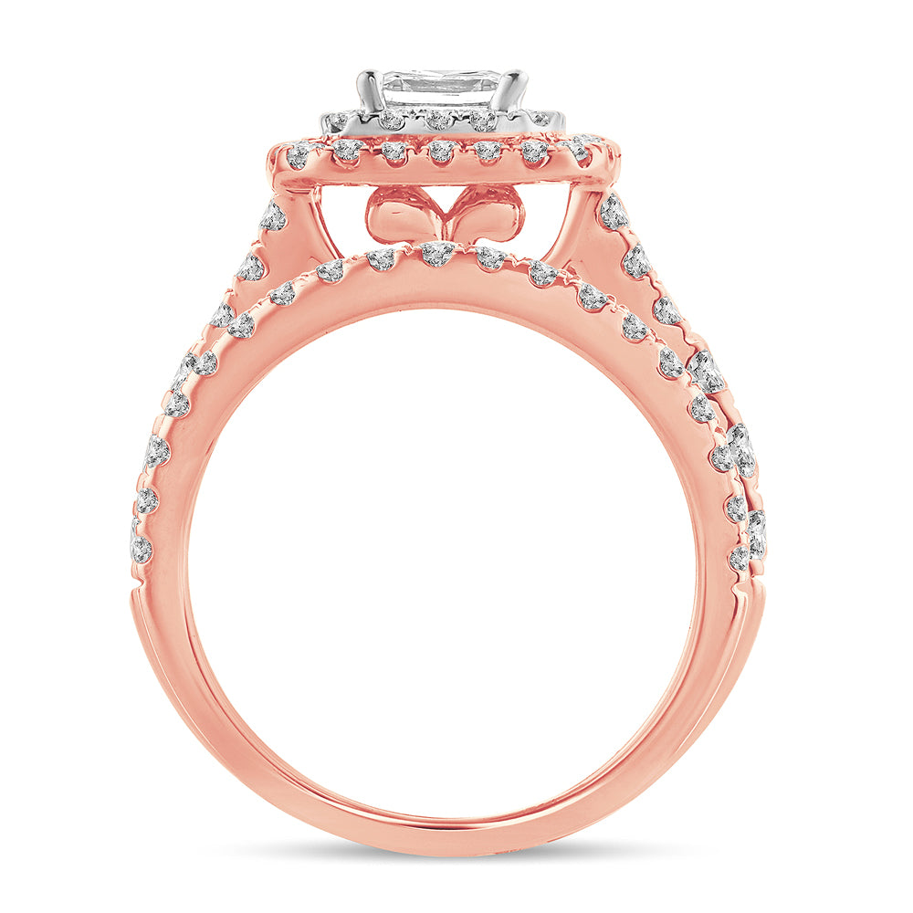 2.00 ct Diamond Bridal Ring in 14K Gold