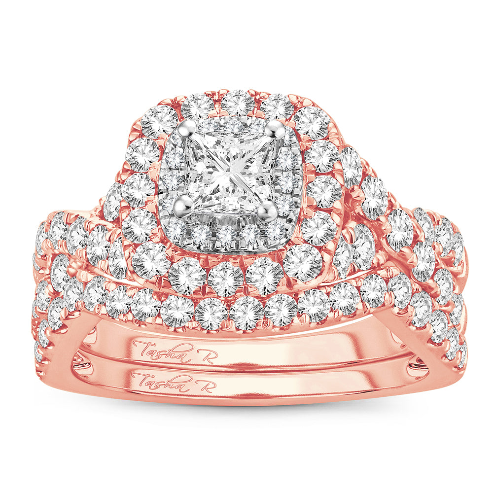 2.00 ct Diamond Bridal Ring in 14K Gold