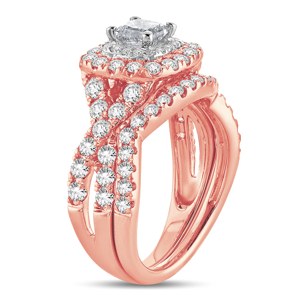 2.00 ct Diamond Bridal Ring in 14K Gold