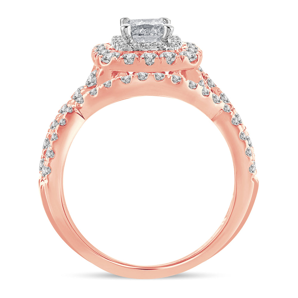 2.00 ct Diamond Bridal Ring in 14K Gold