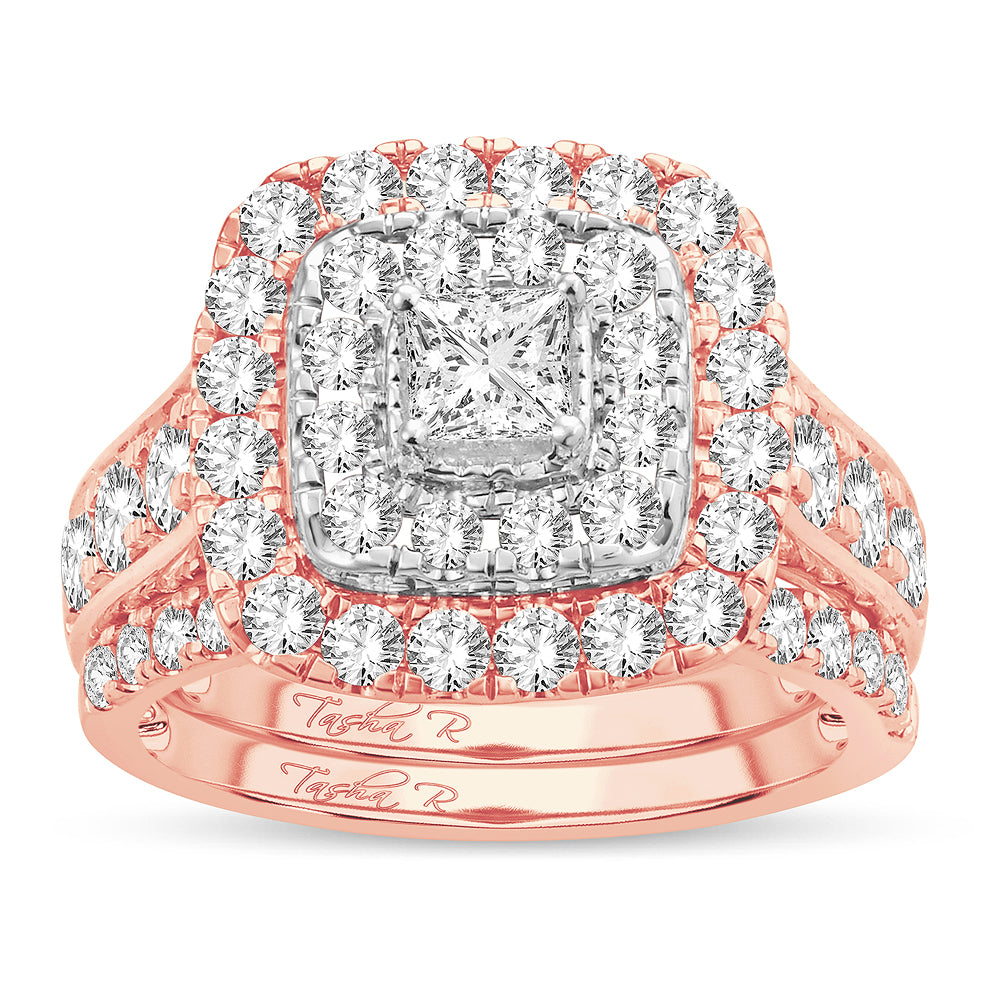2.00 ct Diamond Bridal Ring in 14K Gold