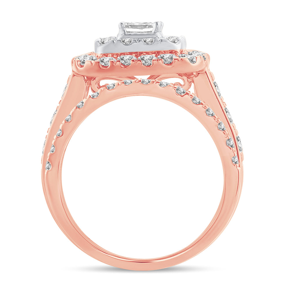2.00 ct Diamond Bridal Ring in 14K Gold