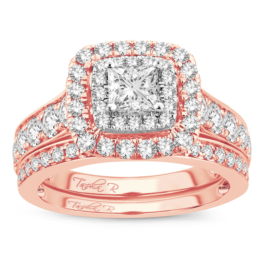 2.02 ct Diamond Bridal Ring in 14K Gold