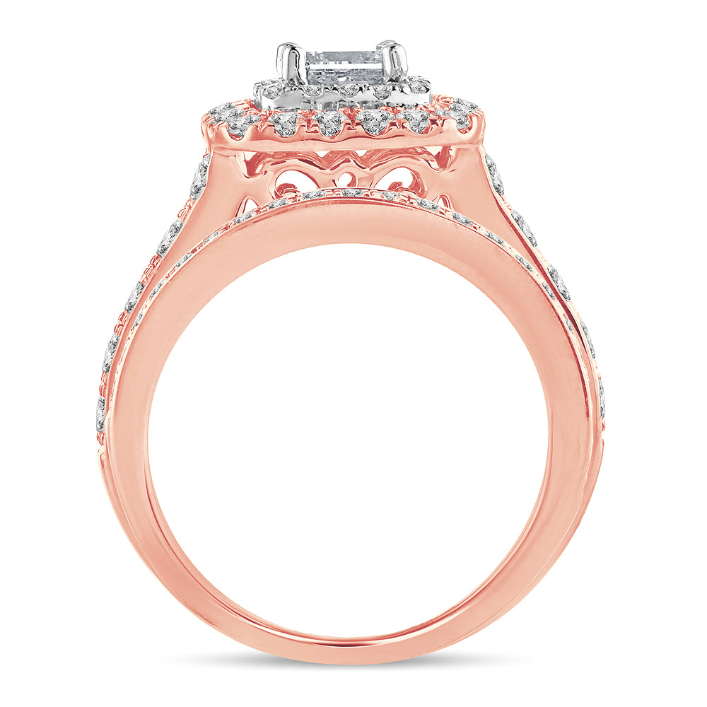 2.02 ct Diamond Bridal Ring in 14K Gold