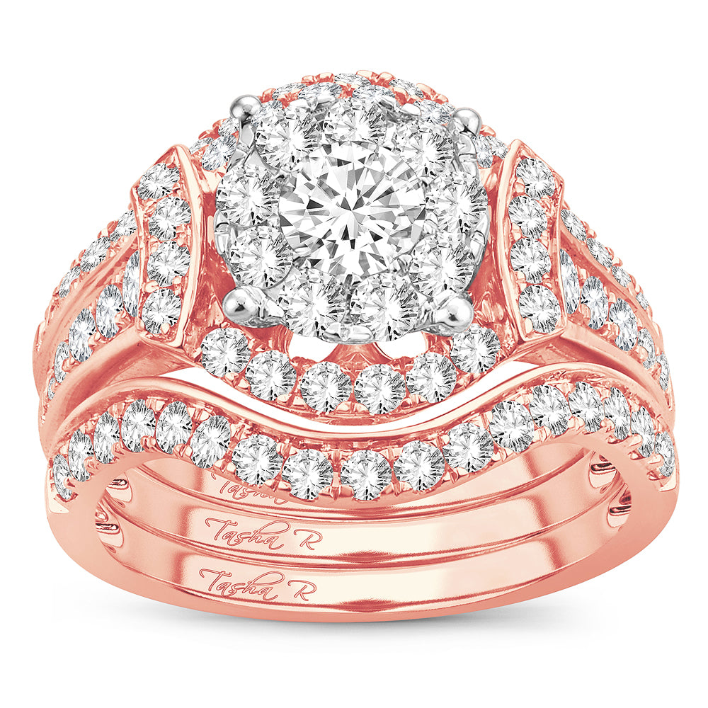 2.00 ct Diamond Bridal Ring in 14K Gold
